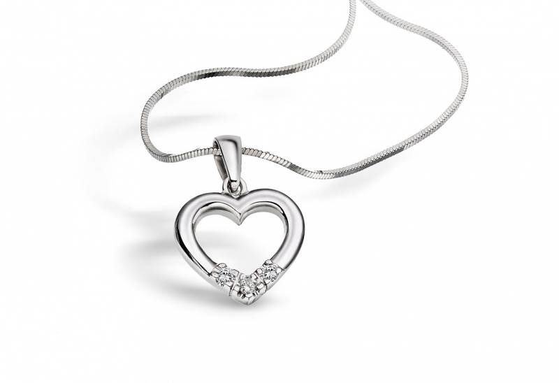 Alliansehjerte 0,15ct tw/si
