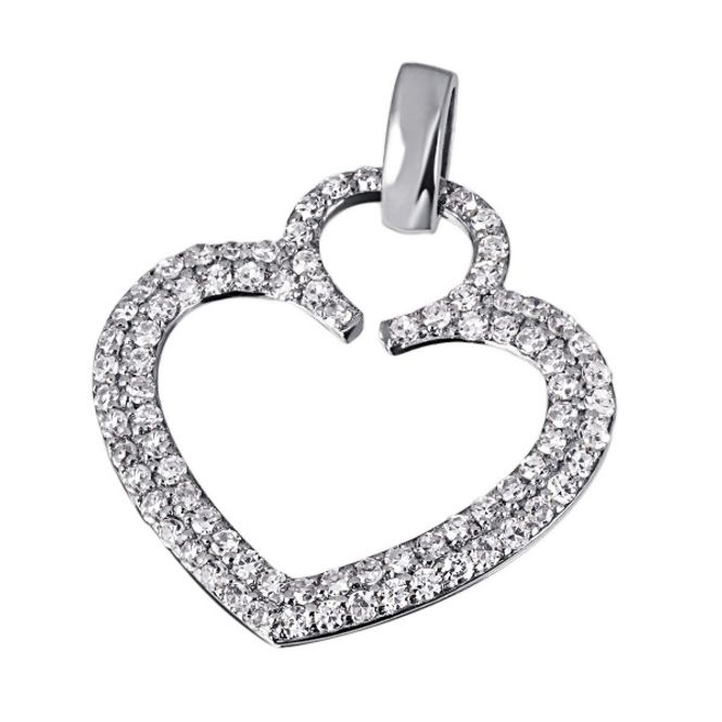 Hovedbilde Hvitt gull anheng 0,32ct w/si