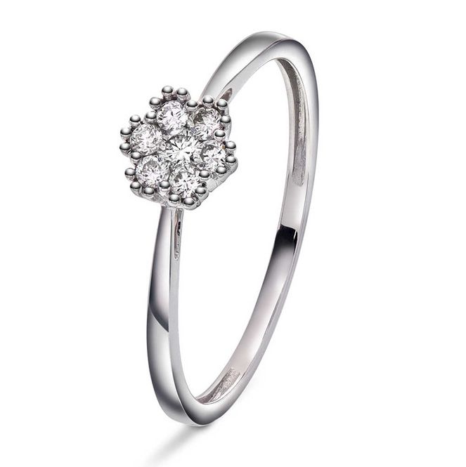 Hovedbilde Ring i gull med diamanter ...