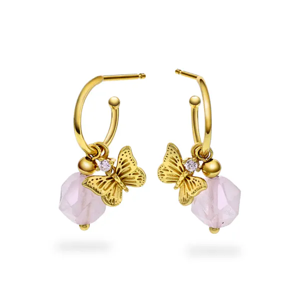 Hovedbilde Bloom øredobber forgylt sølv ...