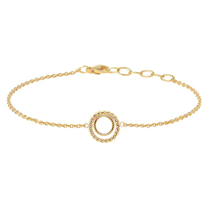 Hovedbilde Braided armbånd, forgylt