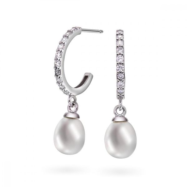 Hovedbilde Halvkreoler i rhodinert sølv ...