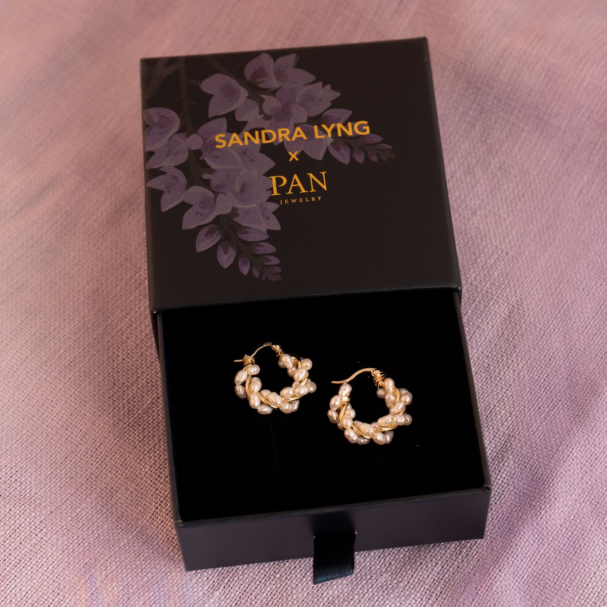 Sandra Lyng Perledrøm Øreringer