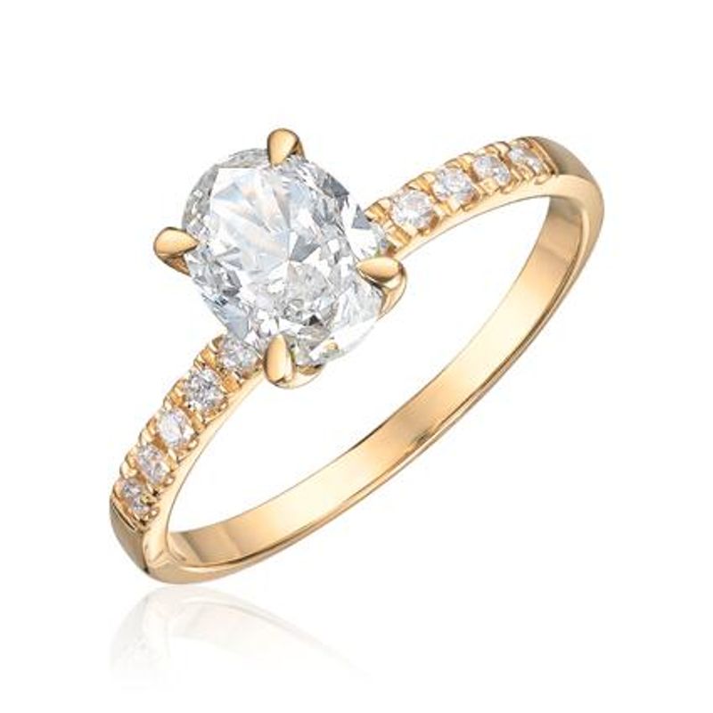 Ring Olivia Oval LAB diamant