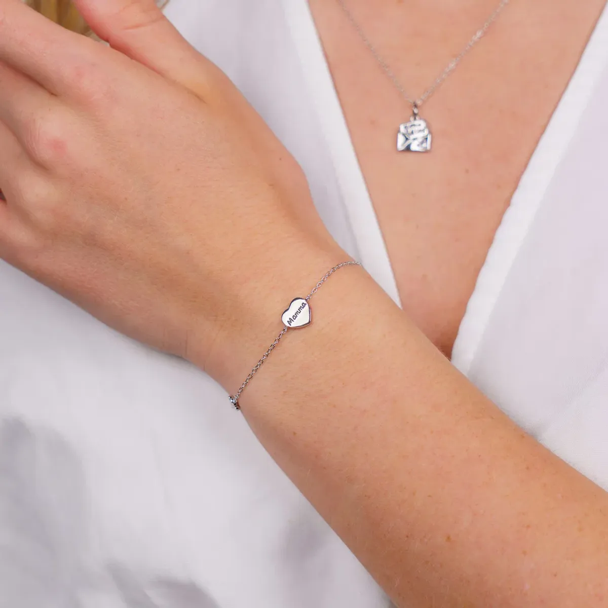 Armbånd i sølv - Mamma